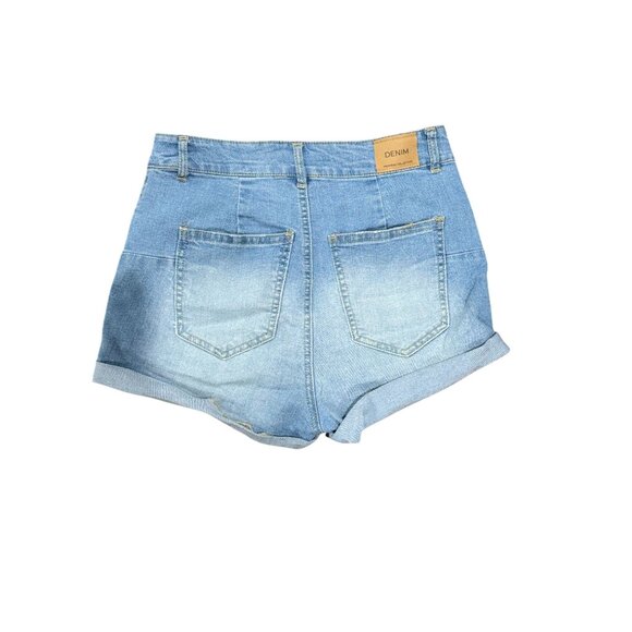 NEW Love Tree Denim Shorts Womens S High Waist Daisy Dukes Summer Stretch Beach - Picture 6 of 7